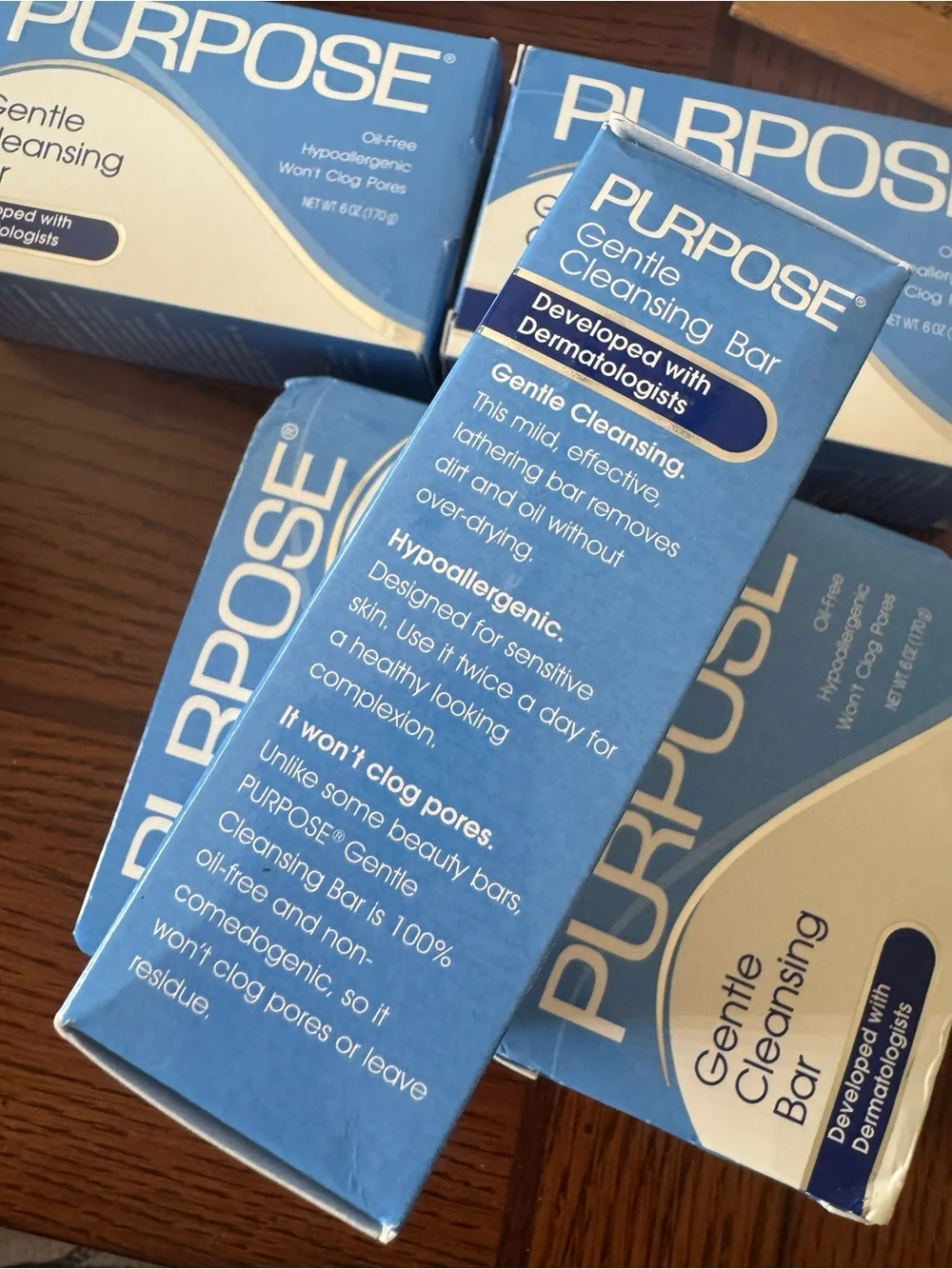 5X Purpose Gentle Cleansing Face Bar Soap Hypoallergenic Sensitive Skin 6 oz Lot
